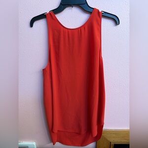 Aritzia Wilfred Women’s Size M Red Sleeveless Blouse Back Zip Up